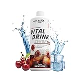 Best Body Nutrition Vital Drink ZEROP® - Kirsch-Cola, Original Getränkekonzentrat - Sirup - zuckerfrei, 1:80 ergibt 80 Liter Fertiggetränk, 1000 ml