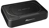 Pioneer TS-WX130EA Aktivsubwoofer, leistungsstarker Gehäuse Subwoofer mit 160 W Maximalleistung, 20 x 13 cm Subwoofer in MDF Gehäuse, IMPP Membran, schwarz, Eingangsnennleistung 50 W
