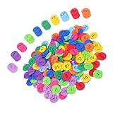 INOOMP 200 Stück Denkspiel Mathematikzähler Für Mathematik Lernhilfen Mathematische Stellenwertscheiben Elementares Mathematikzubehör Mathematikzähler Für Grundschüler Pädagogische