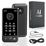 Sprachübersetzungsgerät, KI-Übersetzer, ChatGpt AI Übersetzungsgerät mit Sprachausgabe, Sprachübersetzer, Sofortübersetzer, Offline-Übersetzer, Fotoübersetzer zum Lernen, Reisen Z16V