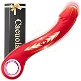 Cacuola Vibrator Dildo, Gebogene Schneller-Stoßfunktion Dildos Sex Spielzeug für die Frau, Präzise Stimulation des G Punkt Vibration für Frauen, Blitzladung Vibratorensets für Frauen Sexspielzeug