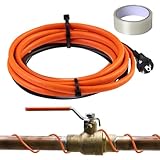 4M Frostschutz Heizkabel, Selbstregulierendes Rohrheizkabel, Frostschutz Wasserleitung Heizband, Heizleitung mit Schutzkontaktstecker, Selbstregulierendes Heizkabel für Wasserleitungen oder Pflanzen