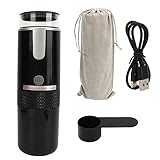 Haofy Tragbare Kaffeemaschine, Mini-Handkaffeemaschine, Kabellose Wiederaufladbare Automatische Kaffeemaschine mit 1200-mAh-Akku für Reisen, Camping, K-Cup-Kapsel