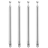 VooGenzek 4 Stück 55cm 7 Abschnitte Teleskopantenne Antenne, FM UKW Tragbare Radio Antenne Ersatz, Ersatz-Teleskopantenne, für TV-Radio DAB FM/AM-Stereoempfang