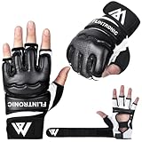 flintronic Boxsack Boxhandschuhe, Fitness MMA Handschuhe, Männer Und Frauen Training Grappling Sparring MMA Gloves, Kickboxen Kampfsport Muay Thai Boxsack Sandsack Pratzen Boxen（L）