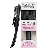 Tangle Teezer Große Ultimate Detangler Haarbürste – Nasses & Trockenes Haar – Entwirrungsbürste für Dickes, Lockiges & Langes Haar – Zweistufige Borsten Reduzieren Haarbruch & Knoten – Schwarz