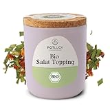 POTLUCK | Bio Salat Topping | Gewürzmischung für Salate, Bowls und Gemüsegerichte | 50g im Keramiktopf