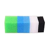 INGVIEE Set Kompatibel Filterschwamm für Juwel Compact/Bioflow 3.0 / M (1x Blau Fein, 1x Blau Grob, 2X Grün Nitrat, 2X Aktivkohleschwamm, 5X Filterwatte)