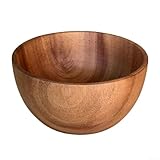 Gettimore Servierschale aus Naturholz für Salate, Obst, Reis und Suppen in Ihrer Küche (13 x 6 cm)