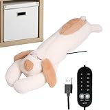 Stofftier Wärmekissen Für Erwachsene,Aufwärmbares Welpen Spielzeug - USB-Heizkissen mit Auto-Abschaltung & Temperatur-Regelung | Für Schulter, Rücken, Nacken, Bauch, Kinder, Mädchen &