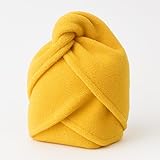 Terryshop74 Haarturban Handtuch zum Trocknen und Sammeln für mittelkurzes Haar (Ambra, Medium)