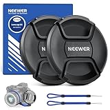 NEEWER 67mm Objektivdeckel Set (2er Pack), Lens Cap mit Riemen zum Schutz vor Verlus und Reinigungstuch, kompatibel mit Canon Nikon Sony Fujifilm Panasonic Kamera Objektiv von 67mm Durchmesser