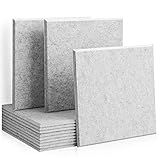 12 Stücke Akustikplatten,30 x 30 x 1 cm Abgeschrägter Kante Hochdichte Akustik Panel Schallschutzpaneele für Tonstudio, Büro,Studio,Akustische Behandlung und Wanddekoration