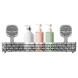Knowlife Saugnapf Duschregal,Badezimmer Ablagen Korb - Wandmontiert Platzsparend Für Waschmittel Küche Kosmetik Shampoo Toilettenartikel