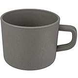alles-meine.de GmbH Becher - Farbe wählbar - Kunststoff - 10 Stück - Henkelbecher - Trinkbecher - grau - anthrazit - Kinder & Erwachsene - 200 ml - 0,2 Liter - Trinklerntasse - K..