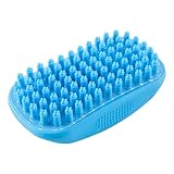 Hundebadebürste | Hundehaarbürste Katzenpflege Bürste | Haustier Shampoo Bad Beruhigende Massage Gummiborsten Striegel Tierhaarbürste für Kurz- oder Langhaar Katzen / Hunde