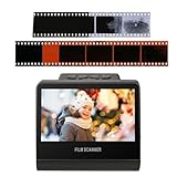 Film- und Folienscanner, 22MP Digitaler Filmscanner mit 5 Zoll Bildschirm, Konvertiert 35mm, 126, 110, Super 8 & 8mm Film to JPEG Digital Fotos, die in 16G -Speicher Eingebaut Sind