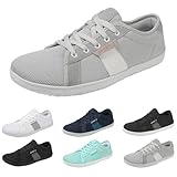Herren Damen Barfussschuhe, Sport Fitness Sneakers Walkingschuhe rutschfest Atmungsaktive Trekkingschuhe Stadt Und Outdoor Flache Bequem Barfußschuhe Leichte Und Sportliche Straßenlaufschuhe