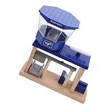 Kisangel Holz Flugzeug Spielset mit Flughafen Station Zubehör Pädagogisches Rollenspiel Feinmotorik und Kreativität für Ab Jahren Teiliges Holzbahn Zubehör für Zuhause und Kindergarten