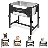 Verstellbarer, erhöhter Wassernapf für Hunde