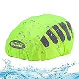Fahrradhelm Regenschutz, Winddichter Regenüberzug, atmungsaktiver und wasserfester Helmüberzug, Reflektierende Fahrrad Regenhaube für alle Helme, Helm Überzug, Helmüberzug, Helm Cover