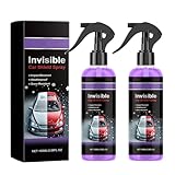 Spray für hochschützende Autobeschichtung, Keramikbeschichtungsspray für Autos, Quick Coat Autowachs-Polierspray für Autos, Nano-Reparaturspray für Autokratzer (2PCS)