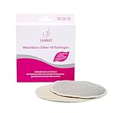 ELANEE Silber-Stilleinlagen, antibakterielle und waschbare Stilleinlage – weich und kühlend, 1 Paar (218-00) | 2 Stück (1er Pack)