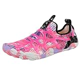Treer Herren Damen Barfussschuhe, Badeschuhe Strandschuhe Herren Segelschuhe Barfusslaufschuhe Schnell Trocknend Wasserschuhe Schnell EIN/Aus Wassersport Schuhe