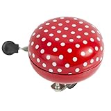 M-Wave Ladybird Fahrradglocke, Verschiedene Design Stahl, Rot, 80 mm