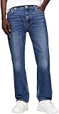 Tommy Jeans Herren Jeans Hose Dad Jeans Regular Fit Tapered Fit, Blau (Denim Dark), 33W/32L