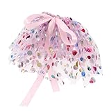 Supvox Hunde TüTü Kleid Mit Spitzendesign Verstellbar FüR Kleine Und MittelgroßE Hunde Mesh Atmungsaktiv Geburtstagskleidung Hochzeit Haustier KostüM