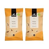 FOODIN Paranüsse 2x500g, Ausgezeichnete Quelle für Eiweiß und ungesättigte Fettsäuren, 100% Bio Paranüsse, Glutenfrei und Vegan, 2er Pack