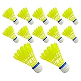 Indoor Badminton Set, Badminton Shuttlecocks Feather,12 Stücke Nylon Badminton Ball Sports Equipment | Sports Supplies & Shuttlecocks für Schulsport-, Familienunterhaltung und Hobbyaktivitäten