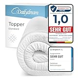 Dailydream Matratzen Topper 140x200cm | Memory Foam | 5cm hoch | Edition Standard, Model M | Zertifiziert & ergonomisch für unbequeme Matratze, Boxspringbett & Gästebett | Mattress Topper 140x200