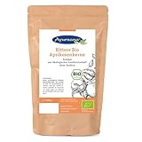 Ayursana Bittere Aprikosenkerne Bio 1000g - Reich an Amygdalin - Saatgut, naturbelassen & schonend getrocknet - Zum Beimischen von Smoothie Bowls, Müslis – Apricot Nuts geprüft im deutschen Labor