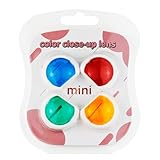 FUANA 4-teiliges Farbfilter-Set für Instax Mini 11, grün, blau, rosa, gelb, Objektivfilter für Sofortbildkamera, PVC-Nahaufnahmen, Spiegelzubehör, weiß