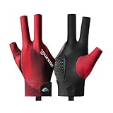 Wnddle Billard Handschuh, Snooker Handschuhe, Billiard Pool Cue Gloves, rutschfeste Poolhandschuhe, Billardhandschuhe Rechte Brückenhand, Geeignet für Frauen Männer