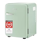 TZS First Austria lautloser Minikühlschrank | Retro Design | Einstellbare Kühlleistung | Türgriff |Thermoelektrisches Kühlsystem | 40L | mint