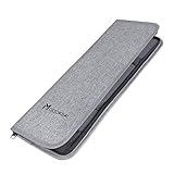 Modoker Herren-Geschenk-Krawattenetui für Reisen, Krawatte, Organizer, Tasche, Aufbewahrung, Manschettenknöpfe und Anzug-Zubehör, GRAU, One_Size, Geschenk für Geschäftsreisen für Herren