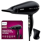 Philips Haartrockner Prestige Pro, Haartrockner für professionelles Trocknen und Styling, mit 2 Stylingdüsen, 2.300 W, Modell HPS920/00