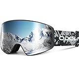 Odoland Skibrille Kinder Unisex Snowboardbrille Helmkompatible mit UV-Schutz und Anti-Beschlage für Jungen und Mädchen zum Skifahren