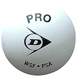 Dunlop Squash Pro Squashball, Weiß, 12er Box