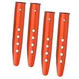 TOYANDONA 4Stücke Förmige Zeltheringe Aluminium Vielseitige Zeltstifte für Strand Sand und Schnee Robustes Zeltzubehör für Camping und Outdoor Aktivitäten