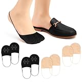 Hpmjz 4 Paar Zehensocken, No-Show-Socken für Damen Unsichtbare Zehensocken Atmungsaktive Füßlinge Damen Halbsocken Unsichtbare Rutschfeste Socken Für High Heels Ballett Rutschfeste Vorfußsocken