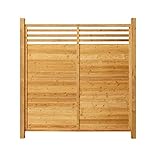 Home Deluxe - Holzzaun SOMA - Fichtenholz, 1x Element - Breite: ca. 180 cm, inkl. Zubehör I Blickschutz Windschutz Sonnenschutz