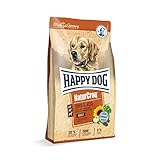 Happy Dog 60519 – NaturCroq Rind & Reis – Trockenfutter mit heimischen Kräutern für ausgewachsene Hunde – 4 kg Inhalt