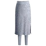 Damenrock, gefütterte Hose, Bottoms, große Größe, Hose, reine Farbe, modisch, bequem, Haremshose, Outdoor, Herbst, Winter, dünne Hose, lockere Passform, Rock, GY2, L