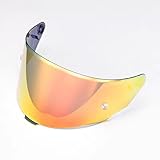 Visier für Motorradhelme Für KYT TT TTC,Motorrad Windschutz Helm Objektiv Visier,Integralhelm Visier UV-Beständig,Motorradhelm Visier Ersatz,I