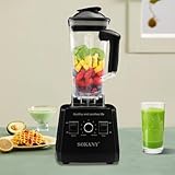 5000W Mehrzweckmixer 2L 9 Gänge Fruchtentsafter Mixer Mahlbecher Modern Multifunktionsmixer Hochleistungsmixer, Entsaften und Mahlen, von Cremes, Getränken, Säften, Kaffee