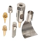 DECOMELODY Lötkolbenspitzen Teilig Langlebige Schweißspitzen Passend für Tragbare Gaslötkolben Einfach Wechselbar Leicht und Kompakt für Mobiles Löten und Reparaturen